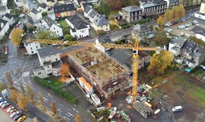 Luftbilder Zenz Massivhaus Baustelle in Andernach 