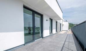 Dachterrasse ZENZ-Massivhaus Wohnung in Andernach 