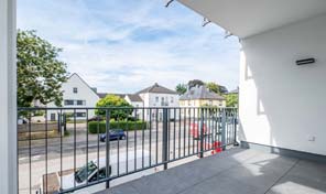 Ausblick aus Loggia in Andernach 