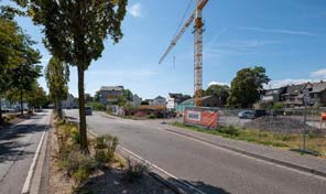 strassenansicht der zenz massivhaus baustelle in andernach 