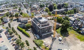 Luftbild Zenz Massivhaus Baustelle in Andernach 