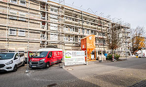 Wohnungsbau Baustelle in Limburg