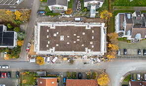 Luftbild Wohnungsbau Baustelle in Limburg