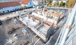 Baustellenbilder Mehrfamilienhausbau in Limburg an der Lahn
