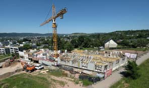 Baufeld von Zenz-Massivhaus in Trier-Castelnau