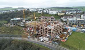 Auf Mont Apartments Baustelle von Zenz Massivhaus bei Luxemburg 