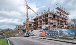 Baustellenbilder Zenz Massivhaus Wohnanlage in Wincheringen bei Luxemburg 