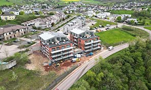 zenz-massivhaus moderne Wohnanlage mit Moselblick