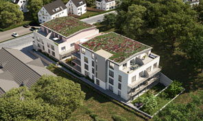 Projektvisualisierung Neubauwohnanlage in Treis Karden von ZENZ Massivhaus